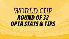 Image for World Cup round of 32 Opta stats and tips